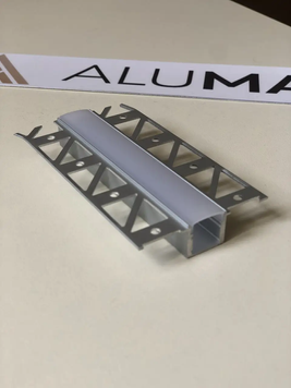 Врезной профиль для гипсокартона с LED каналом 56,9x16,9x15,4