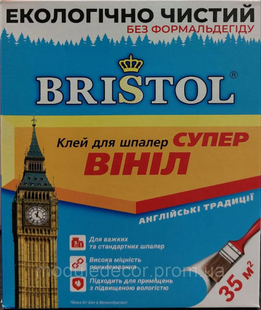 Клей Bristol Cупер Вініл 300 г для вінілових і текстильних шпалер